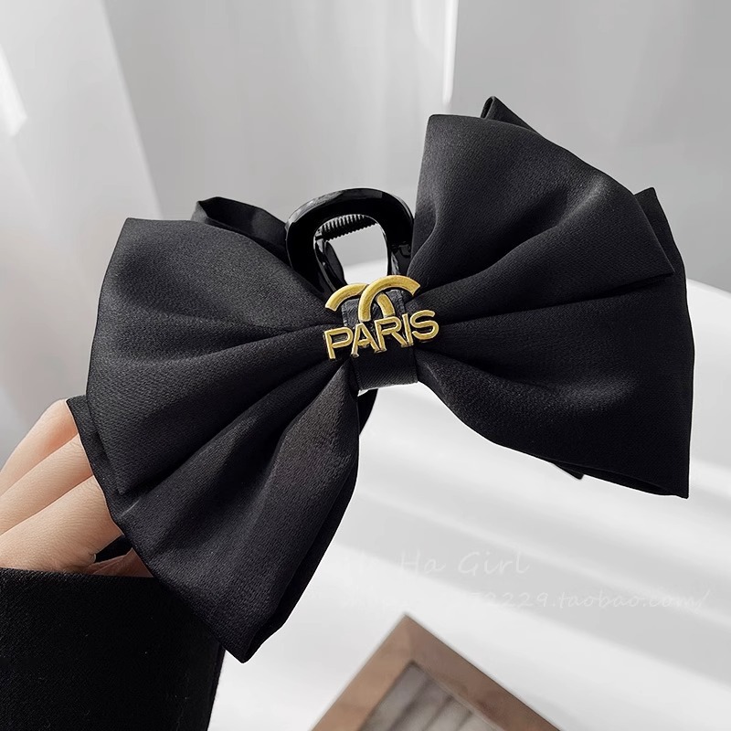 Yiwu accessories bow hair clips, new style hair grips, light luxury and high-end feel, back of the head shark clip hair accessory pic 22