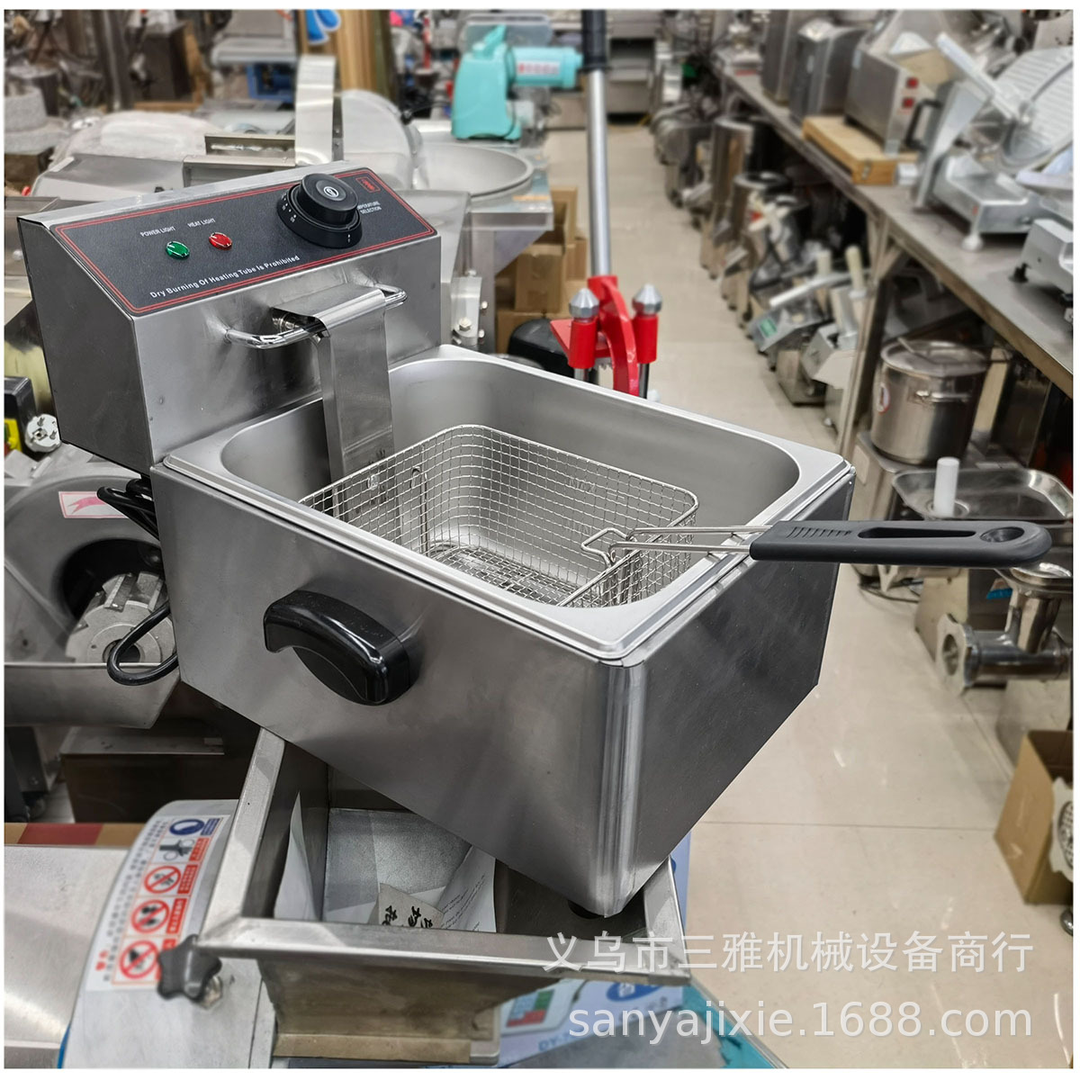 High-quality 6L commercial single-cylinder electric deep fryer for foreign trade, stainless steel small electric deep fryer, fried chicken stove available in multiple models such as double-cylinder pic 11