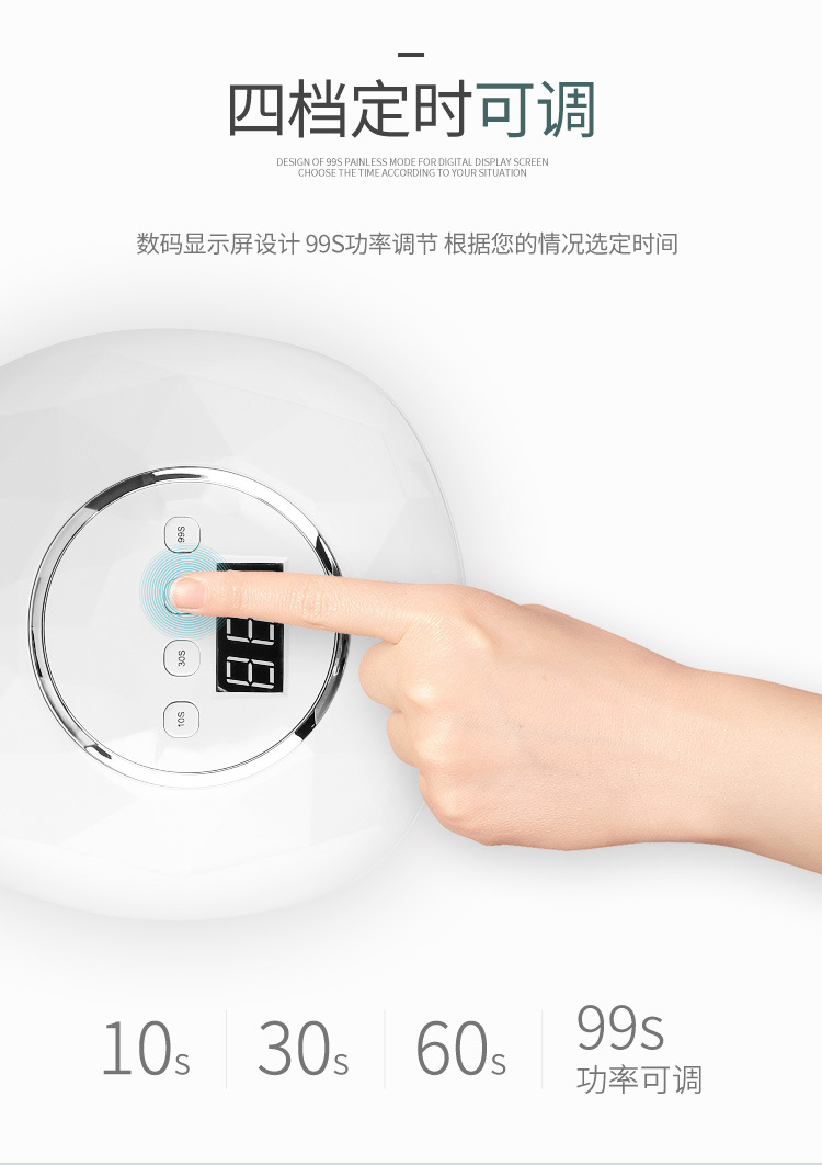 F6 nail art lamp manufacturer wholesale 86W nail art machine uv lamp led light therapy machine sensor nail baking lamp shanilak pic 7