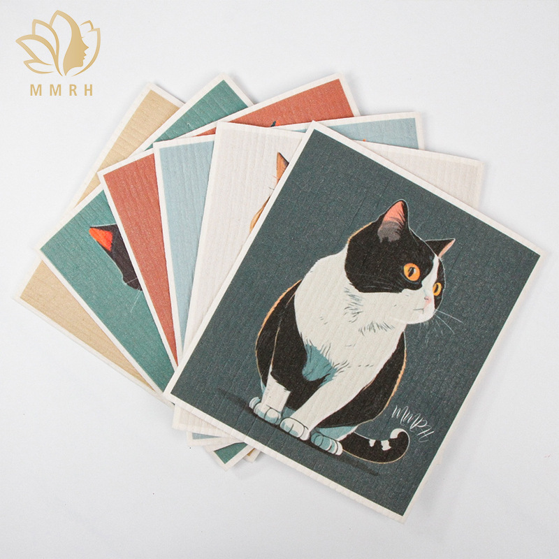 Cross-border export wood pulp cotton facial cleanser, flower-shaped facial cleanser, wood pulp facial cleanser and makeup remover, compressed wood pulp cotton face wash, exclusively for export pic 1