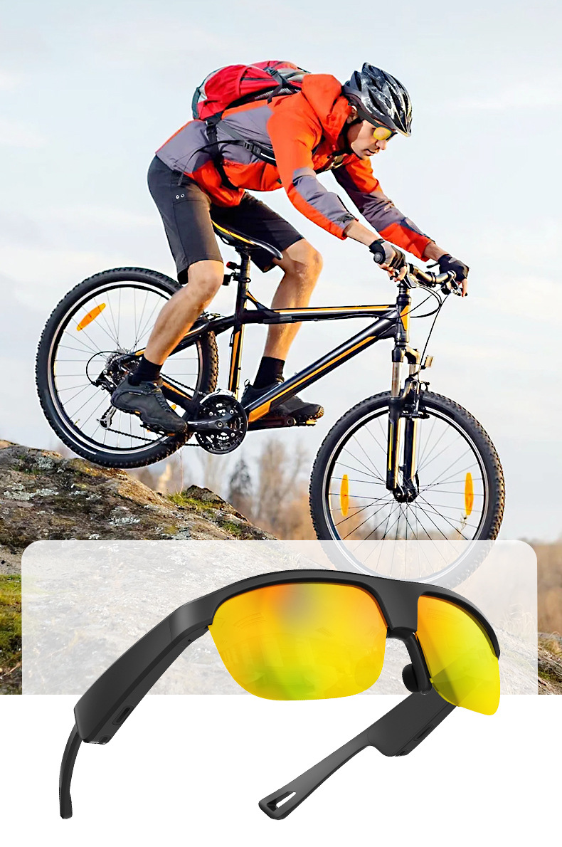 智能眼镜无线蓝牙耳机太阳镜听音乐打电话导航驾车偏光科技墨镜详情2