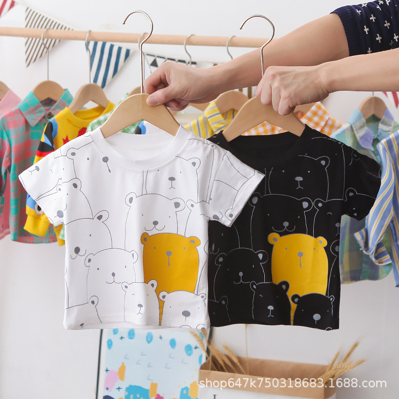 童装短袖t恤2024新款时髦中小童女孩夏装体恤衫儿童夏季童装上衣详情9