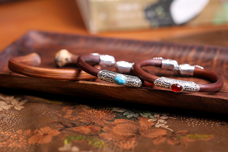 Natural wild Shannan unjointed chicken blood Vine bracelet for men and women, with jointed wood and vine bracelet, summer ethnic style pic 26