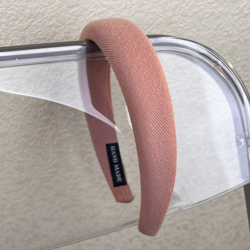 Pink high top wide hair band for women 2023 autumn/Winter new headband, face wash hair tie, versatile hairpin, popular headwear pic 8