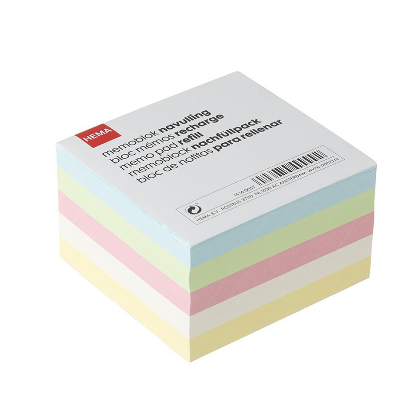 Wholesale thickened square bricks self-adhesive notes for N times, blank tear-off sticky notes, 500 sticky notes available, customizable colors pic 21