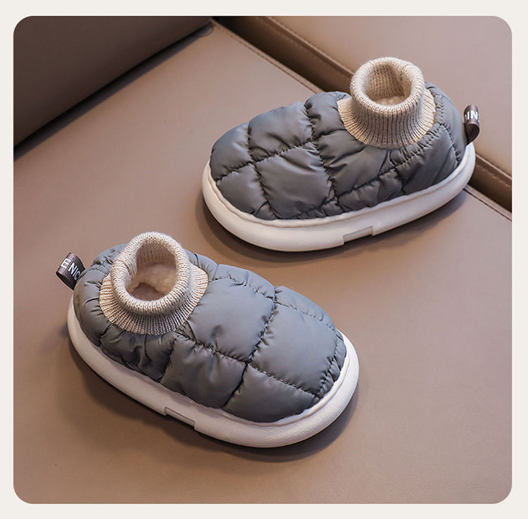 儿童棉拖鞋宝宝室内防滑软底居家棉鞋男女童室内保暖防水包跟棉鞋详情15