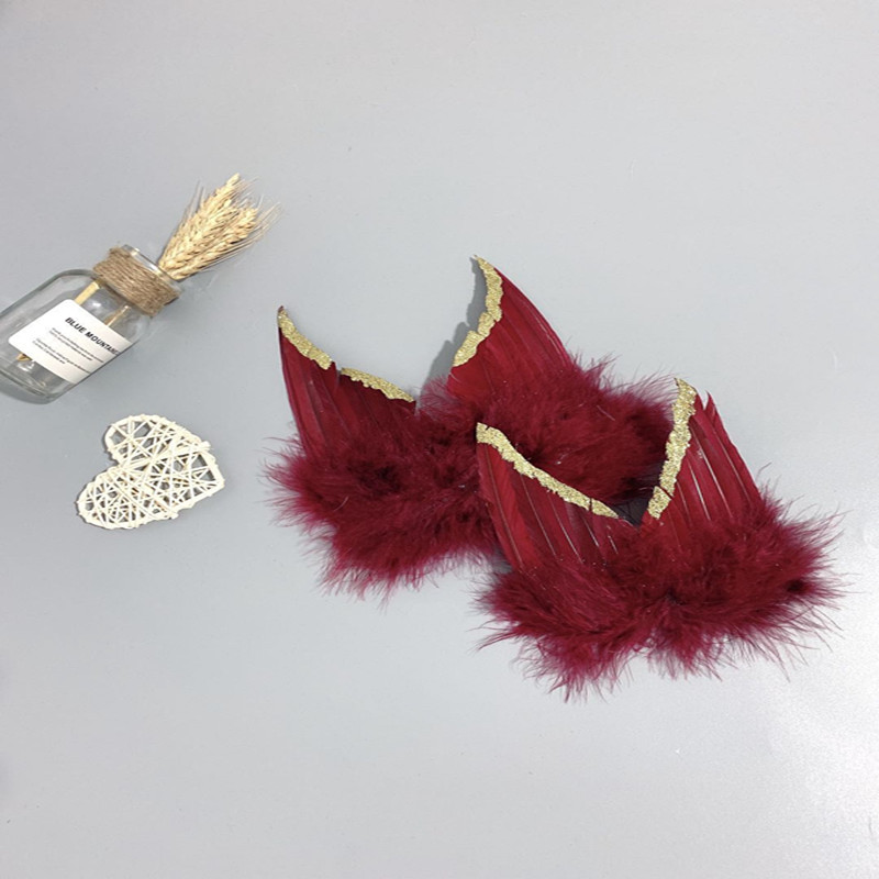 Custom-made angel feather wing prop decoration mini wings, 15-18 cm in color pic 20