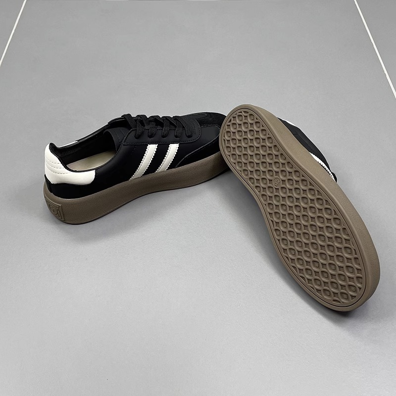 真皮德训鞋女鞋子2025春季新款厚底小白鞋复古阿甘鞋休闲运动板鞋详情11