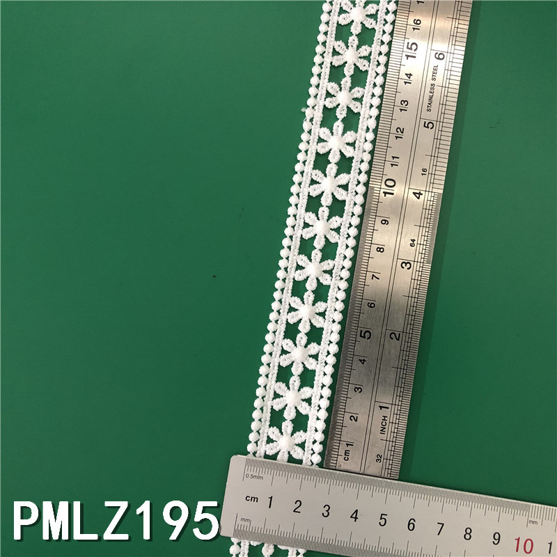 New Lolita embroidery water-soluble lace, milk silk single-sided small flower wave lace, lace with barcode pic 33