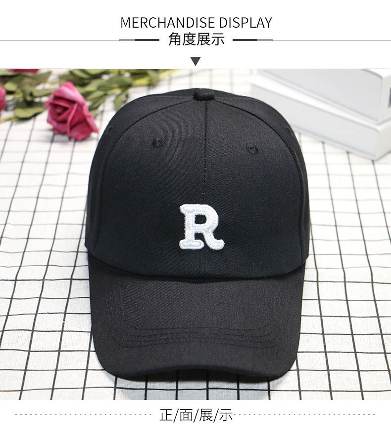 2024新款鸭舌帽R标软顶大头围男夏季韩版显脸小宽檐女士棒球帽子详情5