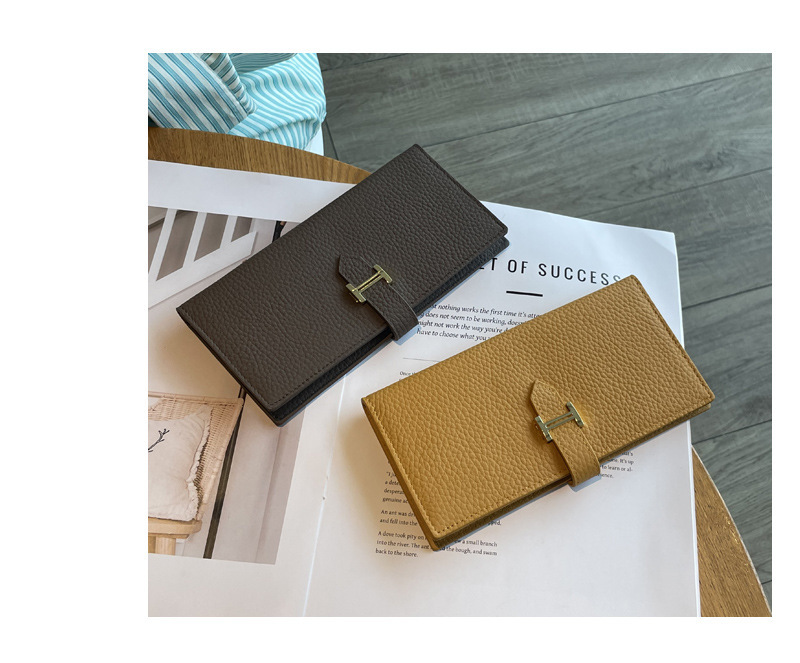 长款真皮女士钱包2024新款纯色大容量多功能折叠高档牛皮手机钱夹详情17