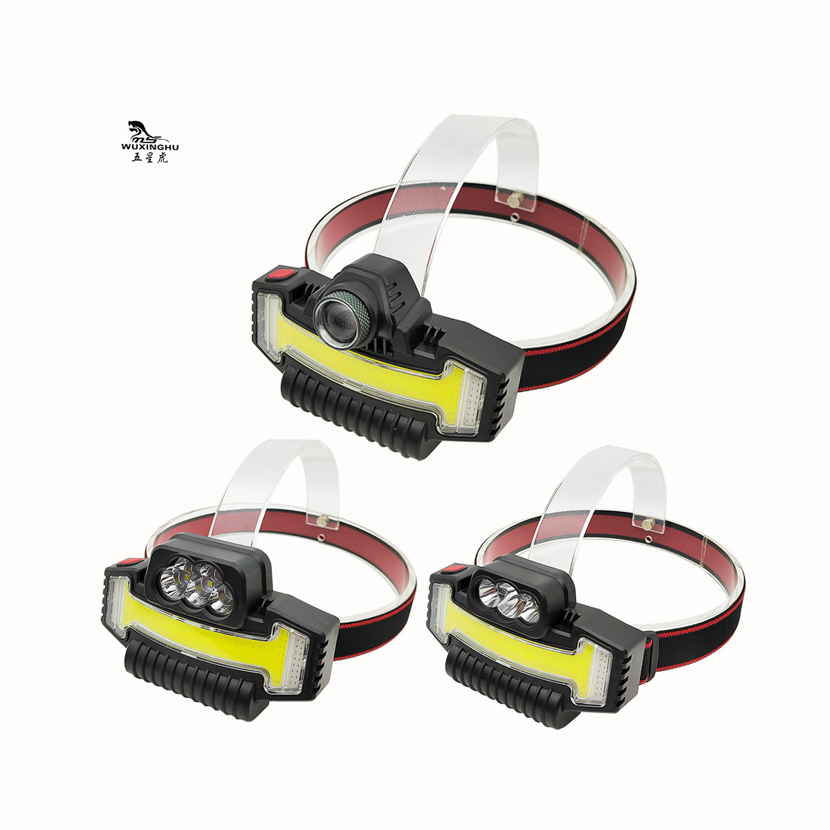 NEW multi-functional COB headlight, fast charging, outdoor camping, night running, cycling warning headlight, work light pic 1