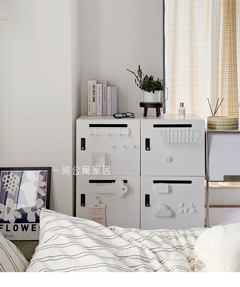 一间公寓家居冈村铁皮柜okamur密码餐边柜卧室矮柜储物收纳斗柜详情14