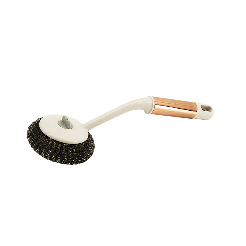 Wholesale of kitchen wall-mounted cleaning dishwashing brushes, stainless steel wire and plastic pot washing brushes pic 4