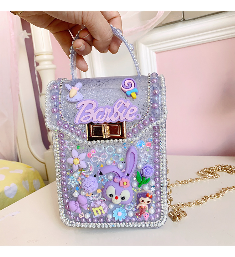 新款儿童手工制作材料包粘贴小饰品diy奶油果冻拎包背包生日礼物详情26