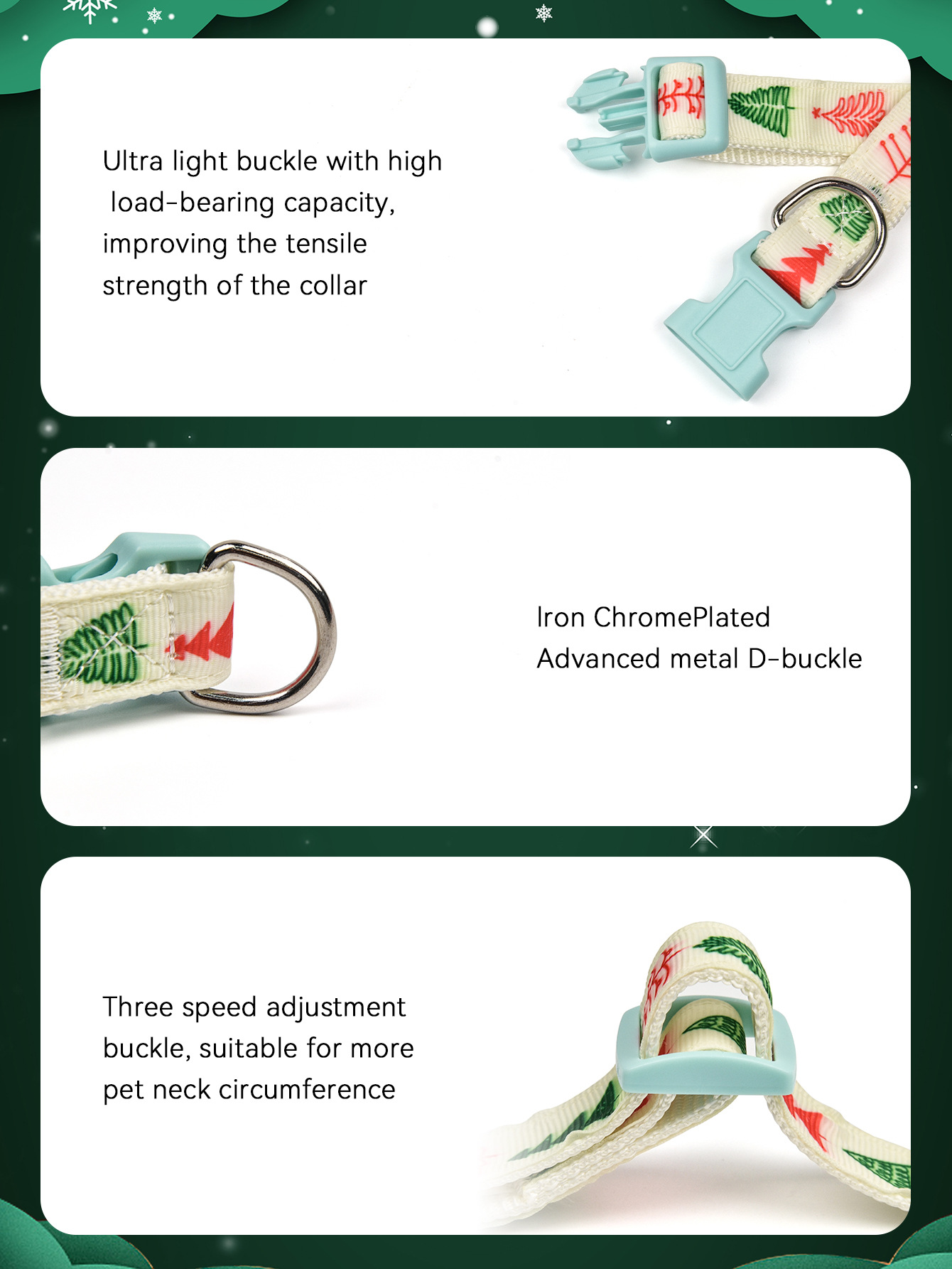跨境新款宠物用品圣诞节系列猫咪宠物狗狗项圈圣诞宠物狗脖圈详情14