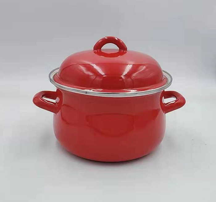 Enamel soup pot pic 1