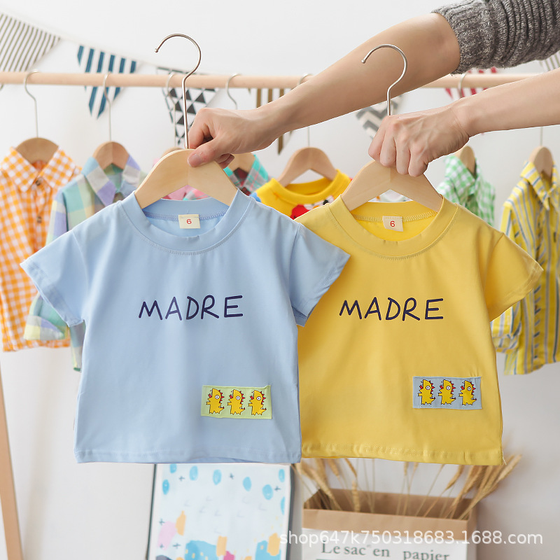 童装短袖t恤2024新款时髦中小童女孩夏装体恤衫儿童夏季童装上衣详情4