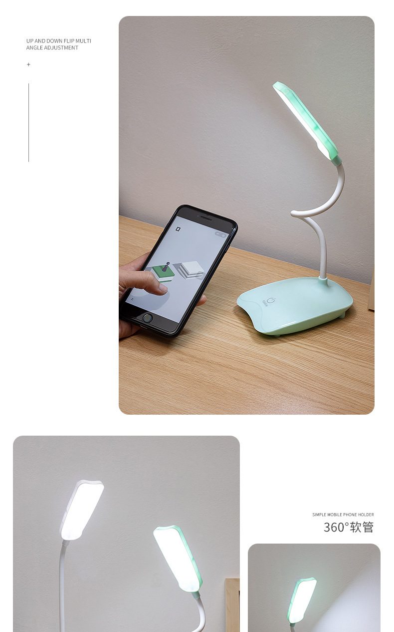 7008台灯USB充电插电宿舍学习阅读三档调光触摸台灯扭转360度详情17