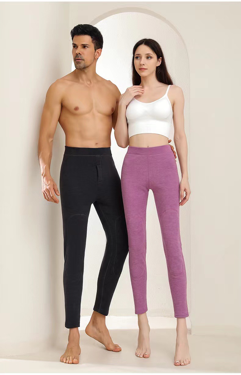 [camel jumbo grueso] pantalones de invierno para hombres pantalones calientes de cintura alta pantalones de protección contra el frío pantalones de algodón con fleece y engrosamiento polainas calientes pic 13