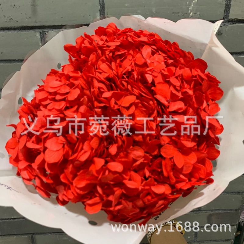 Natural plant, evergreen, large-leaf hydrangea, flower arrangement, handicrafts, soft furnishing grass pic 15