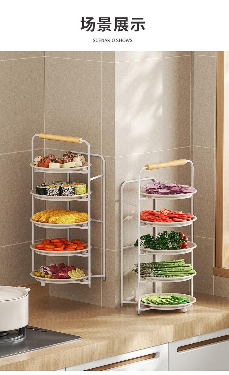 配菜神器厨房备菜分层置物架壁挂佐料架整理架台面收纳火锅调料架详情5