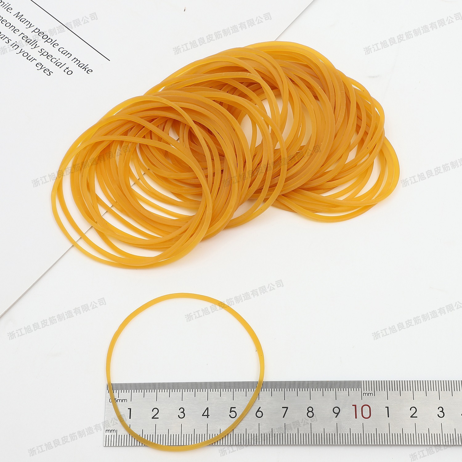 旭良透明黄色橡皮筋高弹耐用牛皮筋一次性捆菜橡胶圈厂家批发详情18