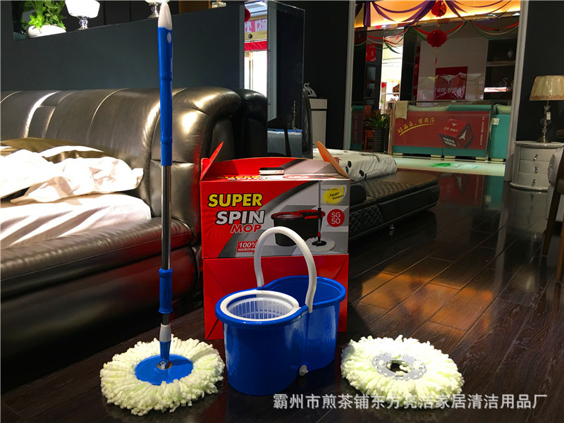 【 Factory Direct Sales 】 Wholesale of dual-drive Good God Drag Rotating mops and hand-pressed mop buckets pic 9