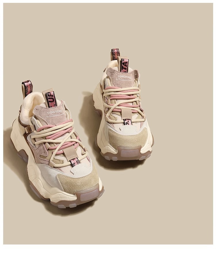 欧货真皮增高老爹鞋女小众2024秋冬新款百搭鞋子女休闲厚底运动鞋详情20