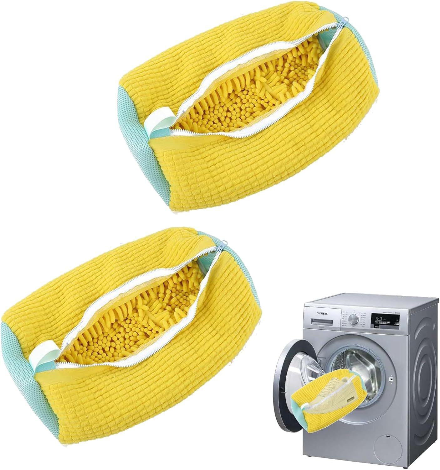 跨境新款刹车拉链雪尼尔鞋袋洗衣机清洁便捷式可重复护理袋运动鞋详情3