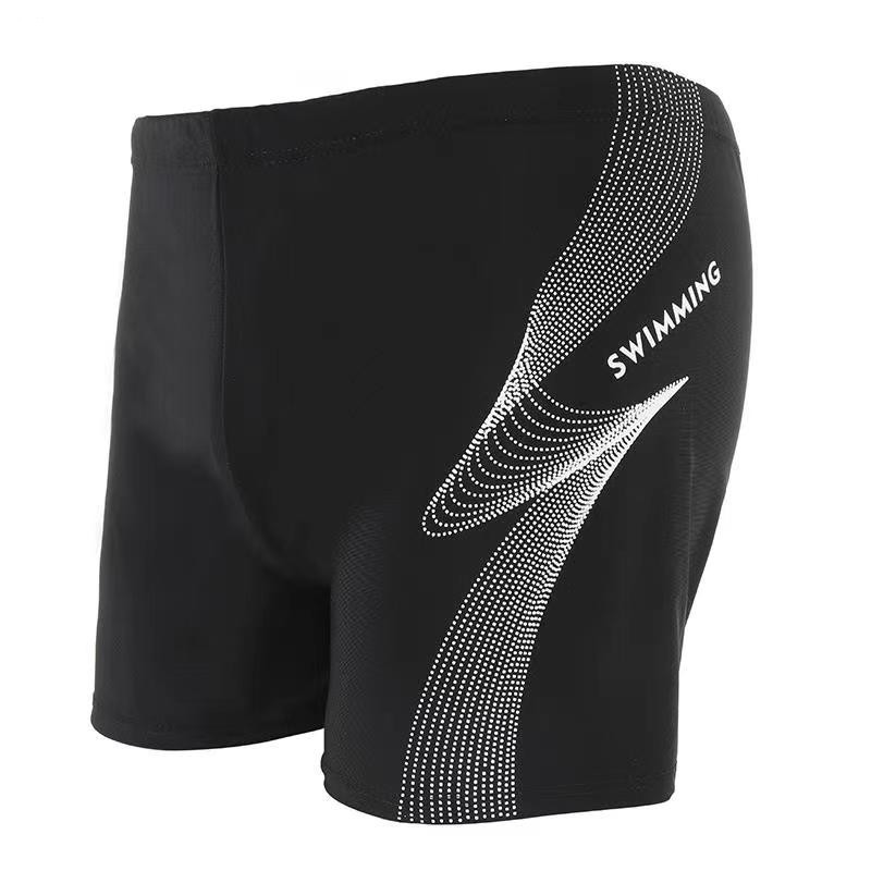 男士泳裤平角宽松游泳裤加大泳裤沙滩泡温泉时尚印花泳裤批发详情12