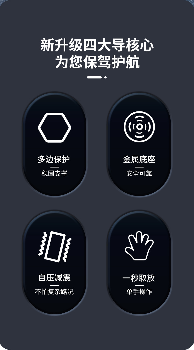 摩托自行车外卖骑手防震手机支架导航骑行车载电动车手机支架批发详情2
