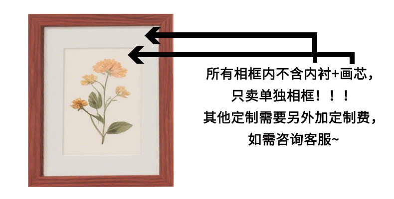 Wooden photo frame display stands, 5-inch to 678-inch a4 photo frames, calligraphy and painting work frames, empty frame ornaments, factory wholesale pic 2