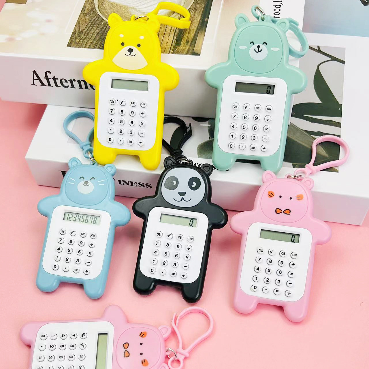 High-appearance-level creative financial office student arithmetic computer, cute cat paw cartoon portable calculator pic 1