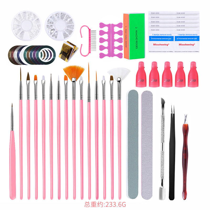 Hot-selling nail tool sets: nail lamp, grinding machine, nail file, painting pen, nail set shanilak pic 25