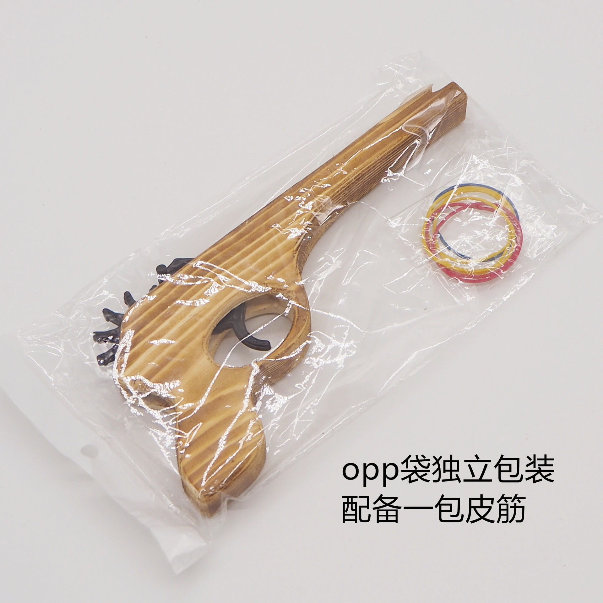 Factory direct sales of rubber band wooden guns, wooden toys, rubber ring hand wooden guns, new No. 3 rubber band gun pic 1