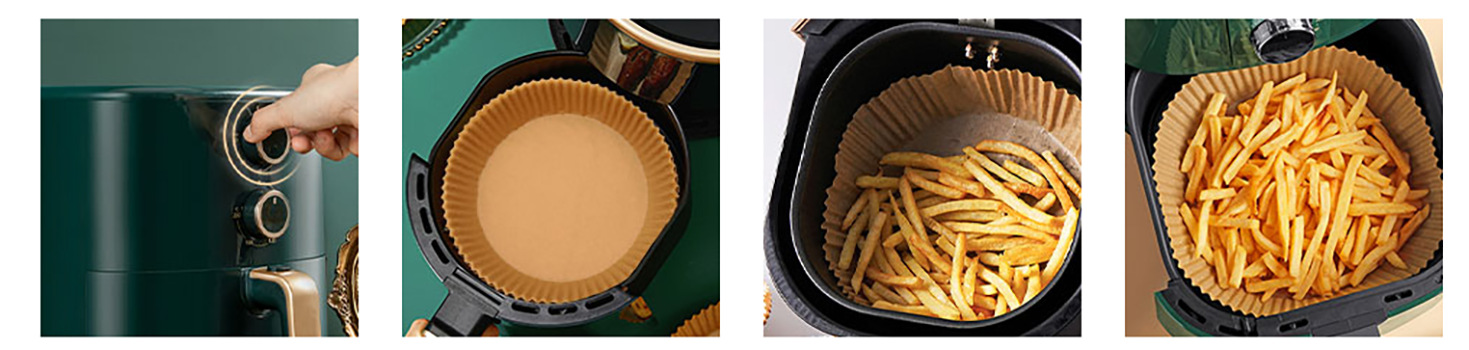 20cm/7.9英寸外贸英文空气炸锅专用纸圆形吸油纸耐高温详情4