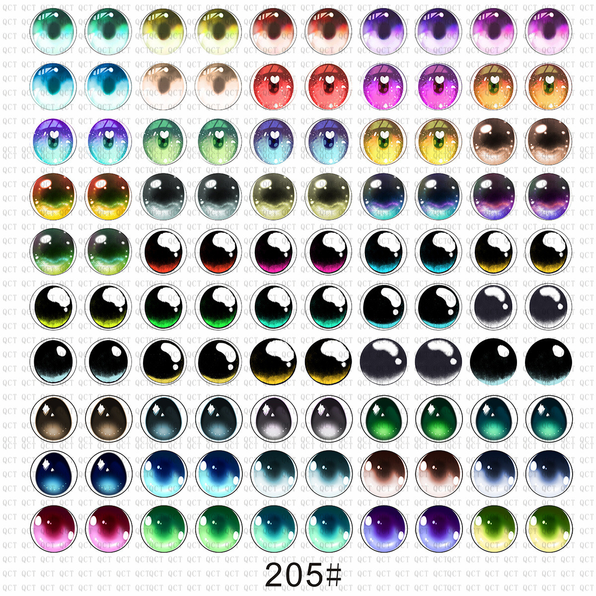 玩偶玩具芭比玻璃眼睛动漫卡通潮玩公仔diy饰品仿真玻璃眼珠眼片详情27