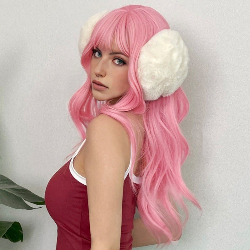 欧美热销芭比金假发长卷发中分高品质化纤假发Cosplay Barbie现货详情4