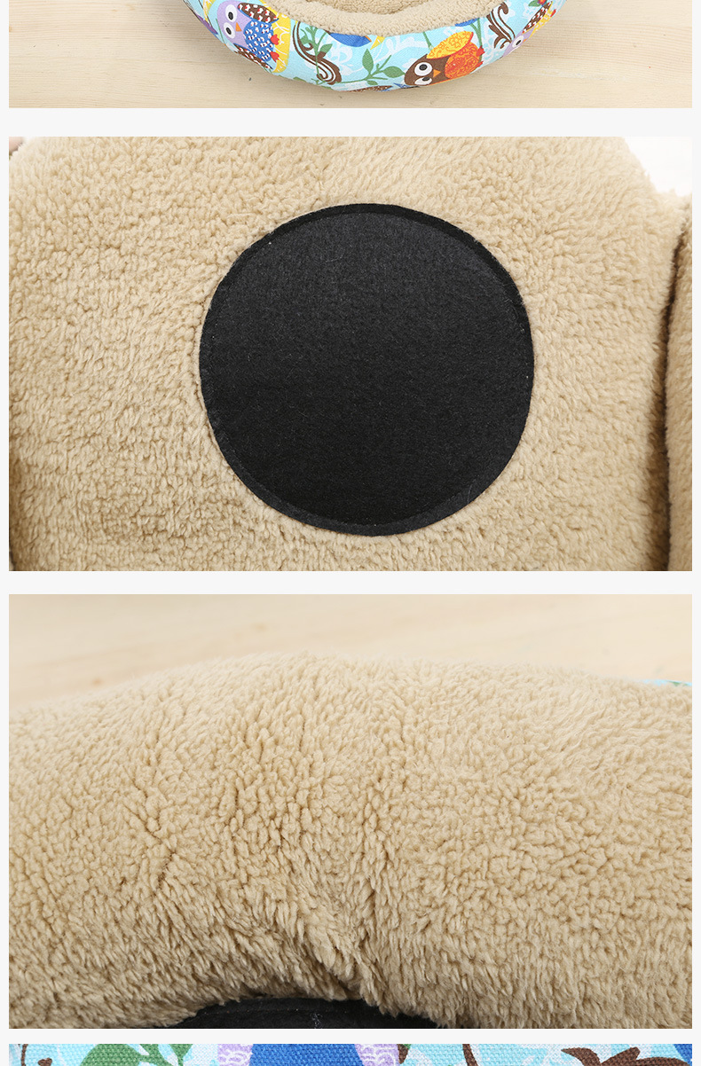 2017 Foreign trade original single printed seat pad Three-piece set, comfortable Samoyed Husky dog bed pad, Foot pet bed pad pic 8