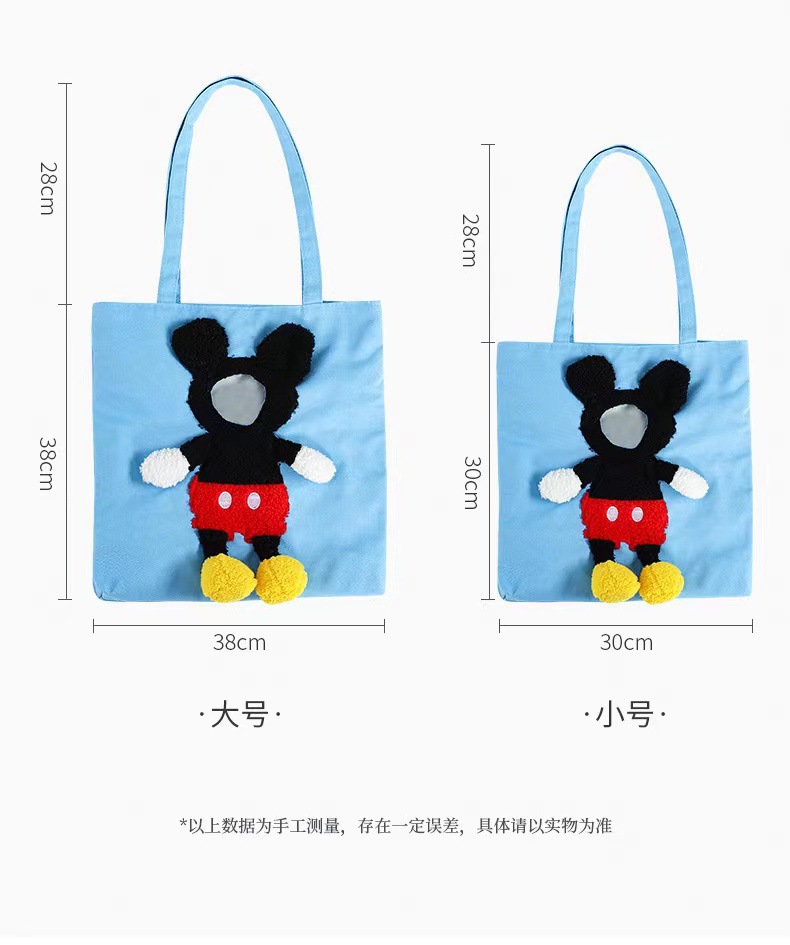 Pet bags, portable single-shoulder cat bags, large-space breathable exposed cartoon bags, tote bags, pet canvas bags pic 1