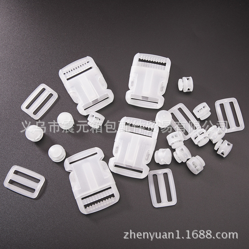 Factory direct sales with low prices for webbing buckles, ladder buckles, mesh buckles and transparent plastic adjustment buckles pic 7