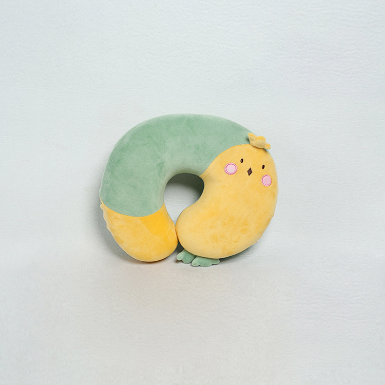 Foam particle baby neck guard U-shaped pillow, animal foam particle neck pillow, travel cushion pic 5