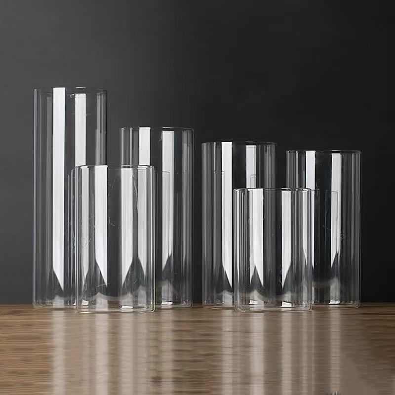 High borosilicate glass candle cups, transparent European candlestick ornaments, cork-sealed scented wedding decorative candles pic 6