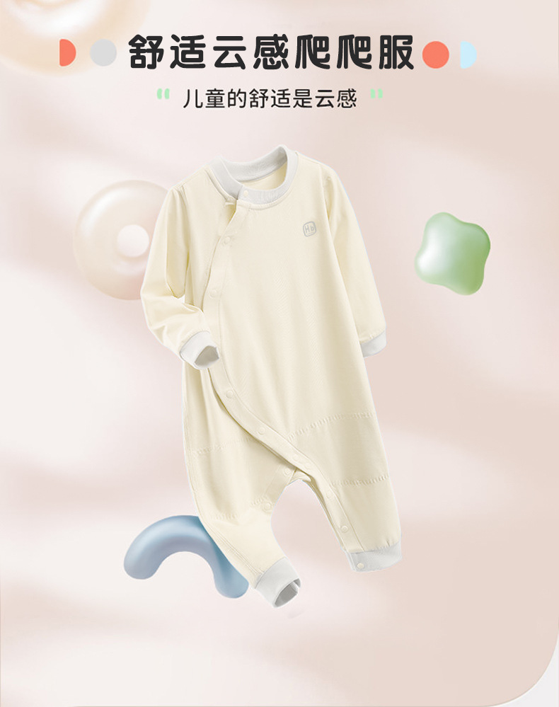 新生儿连体衣婴童A类吸汗哈衣爬服宝宝包屁衣2023年夏季新款详情3