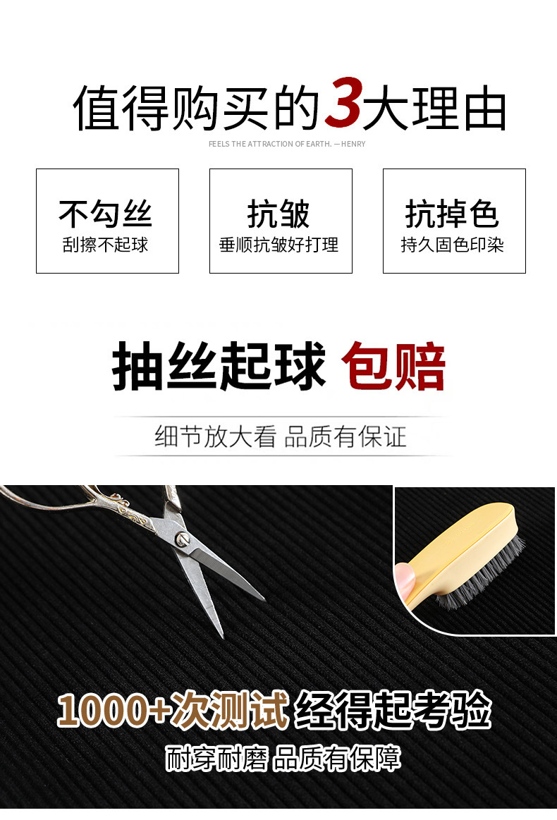 【高品质】欧棉绒阔腿裤秋冬新款加厚女高腰宽松爆款雪尼尔休闲裤详情10