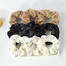 Cross-border solid-color crystal satin hair tie, elegant headwear, simple hair tie, hair accessory, small hair band, large fat intestine hair band pic 7