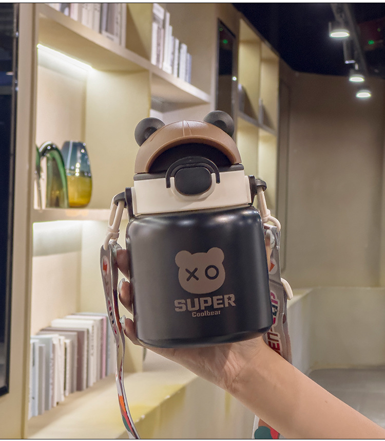 新款网红儿童保温杯可爱便携学生吸管杯316不锈钢大容量水杯详情21