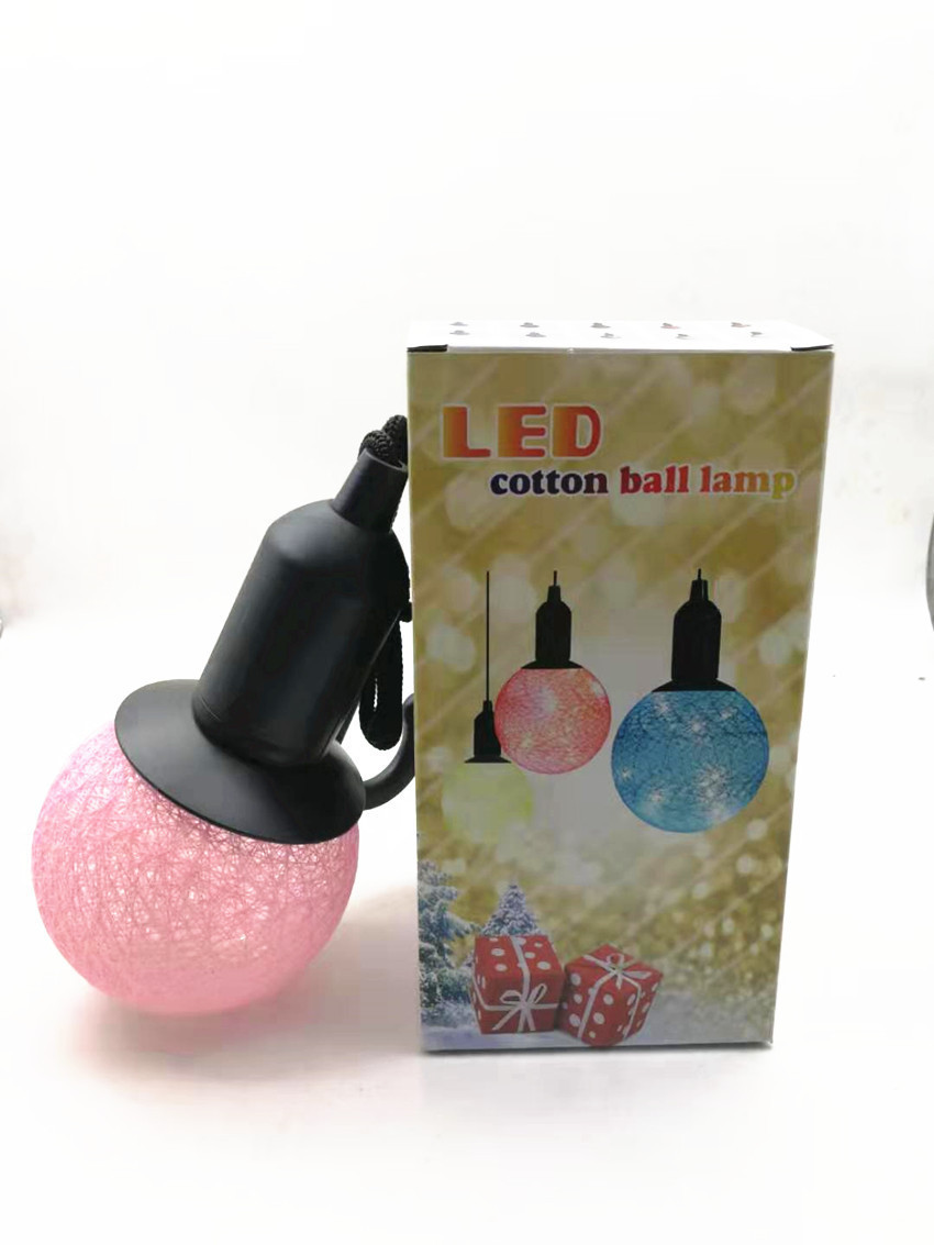 led cotton ball lights, hook pull string lights, Christmas party decorative lights, creative lights, coffee atmosphere decorative lights pic 7