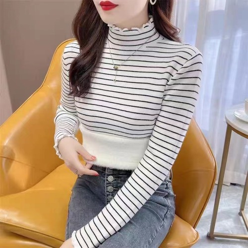 韩版秋冬季百搭圆领套头毛衣女2024新款纯色简约内搭显瘦针织上衣详情8